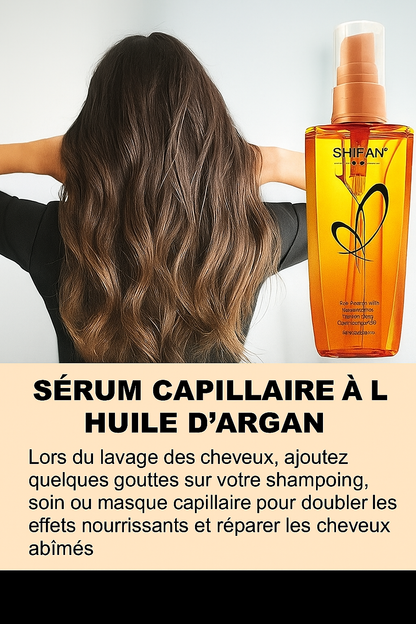 Soin capillaire lissant et réparateur à l’huile d’argan du Maroc pour cheveux crépus et difficiles à coiffer