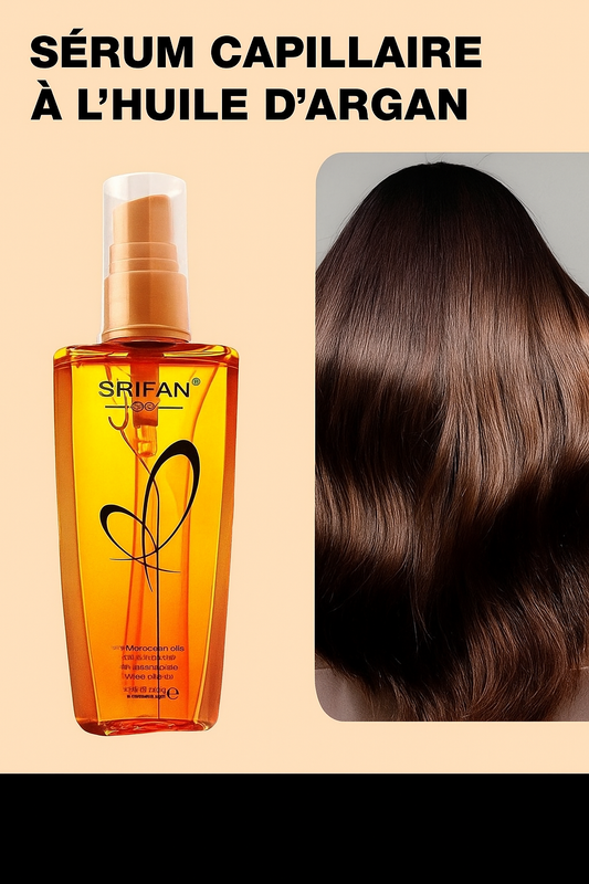 Sérum cheveux riche en huile d’argan marocaine pour lutter contre les frisottis et protéger les pointes