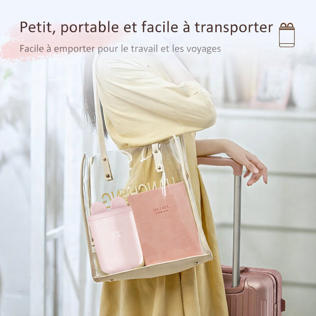 Chauffe-biberon portable XIMYRA N1S facile à transporter pour le travail et les voyages