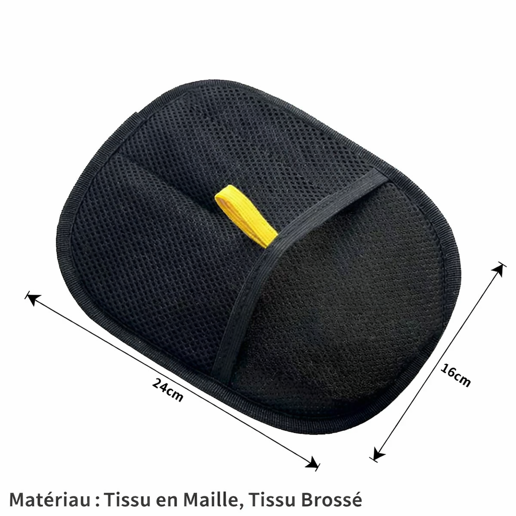 Dimensions et matériaux du gant électrostatique modèle renforcé avec tissu en maille et tissu brossé