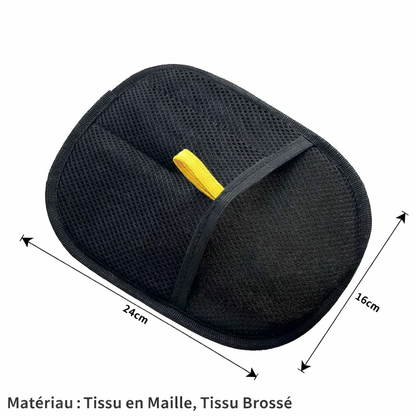 Dimensions et matériaux du gant électrostatique modèle renforcé avec tissu en maille et tissu brossé